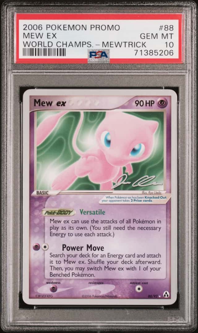 2006 Pokemon World Championships Promo Mewtrick #88 Mew ex - PSA GEM MT 10