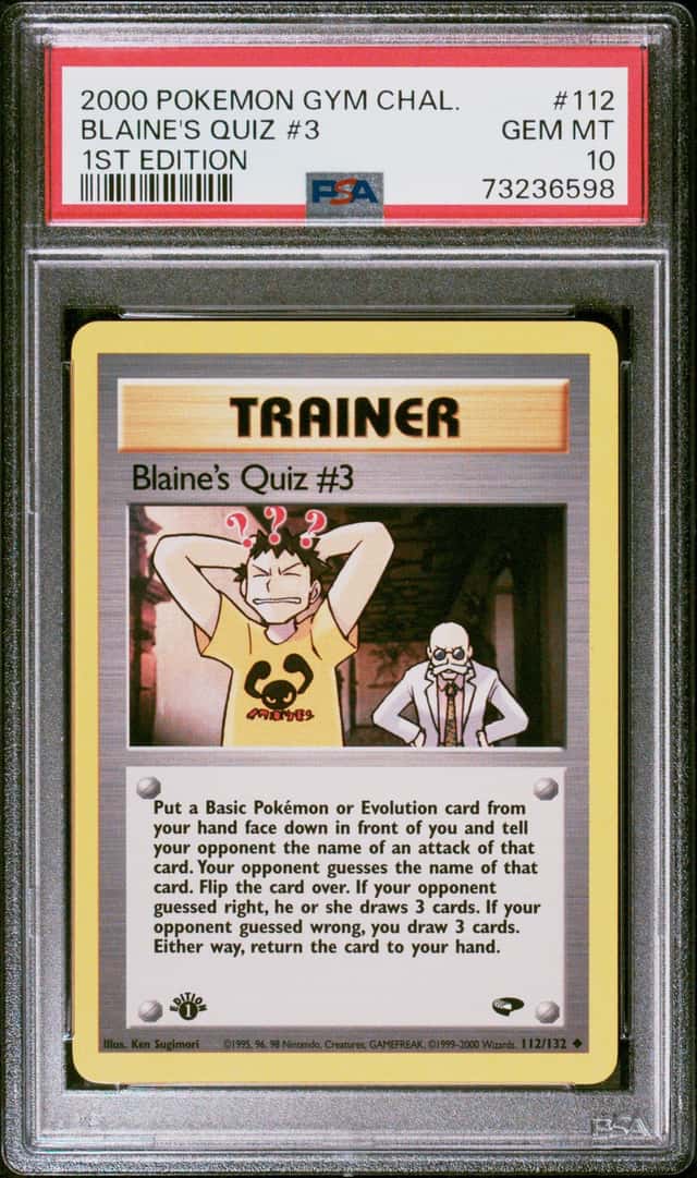 Blaine's Quiz #3