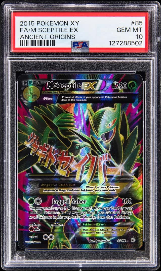 2015 Pokemon XY Ancient Origins Full Art #85 FA/M Sceptile EX - PSA GEM MT 10