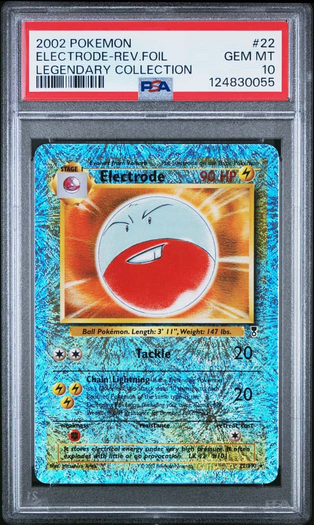 2002 Pokemon Legendary Collection Reverse Holo Electrode #22