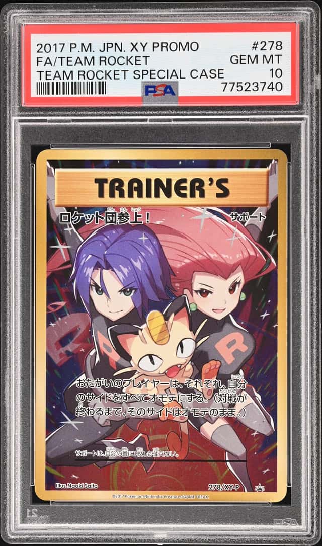 2017 Pokemon XY Promo 20th Anniversary Team Rocket Special Case Japanese Here Comes Team Rocket! #278XYP