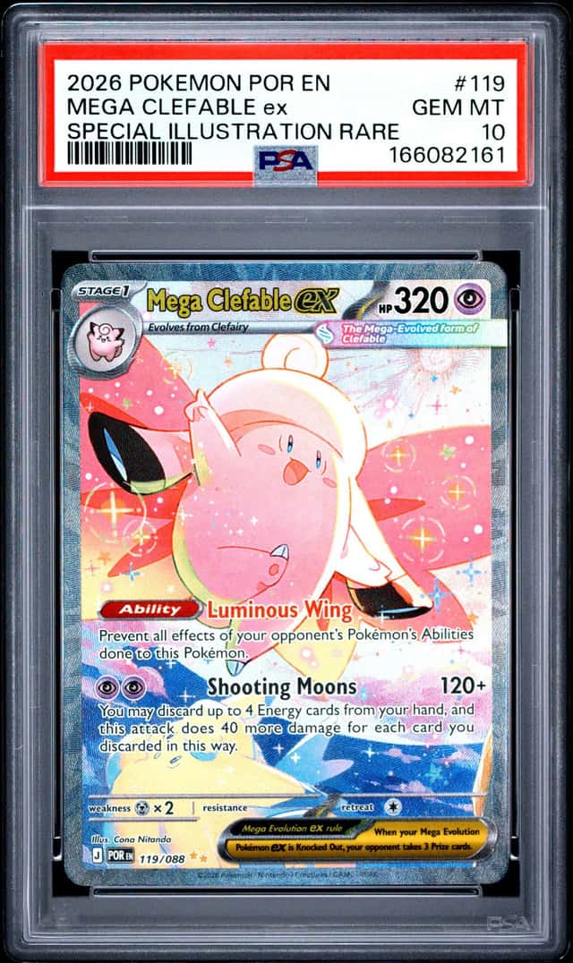 Pokemon 2026 Mega Clefable ex 119/088 SIR Perfect Order GEM MINT PSA 10