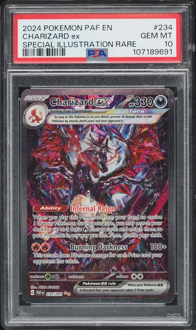 2024 Pokemon Scarlet & Violet Paldean Fates SIR Charizard EX #234 PSA 10 GEM MINT