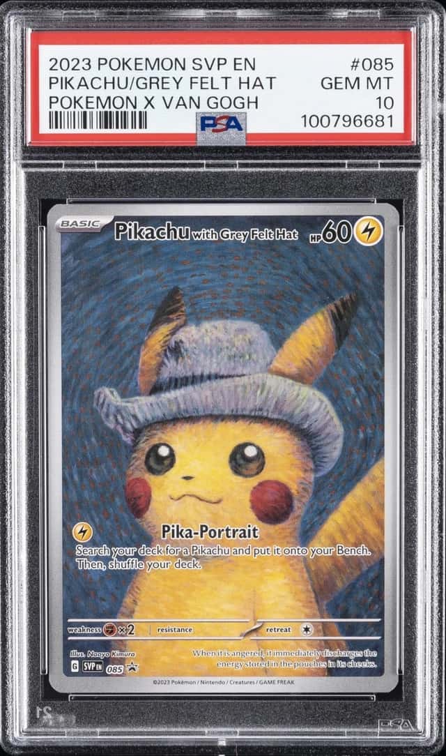 Pikachu/Grey Felt Hat