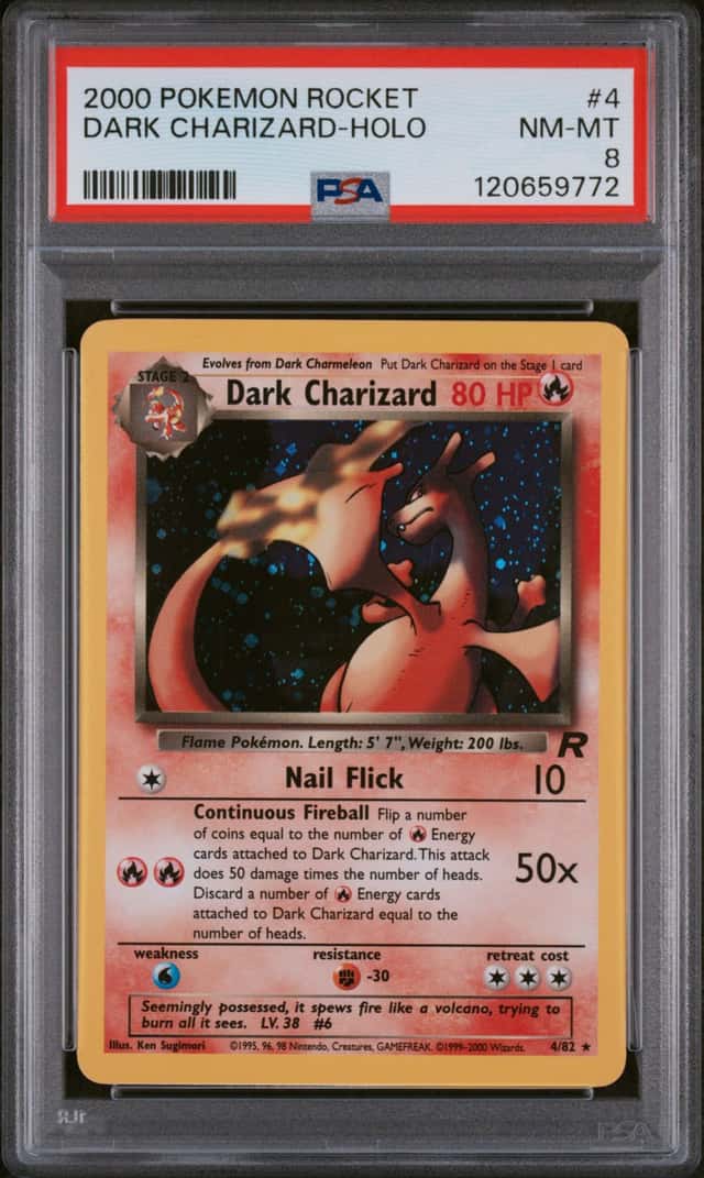 2000 Pokemon Team Rocket Holo Dark Charizard #4