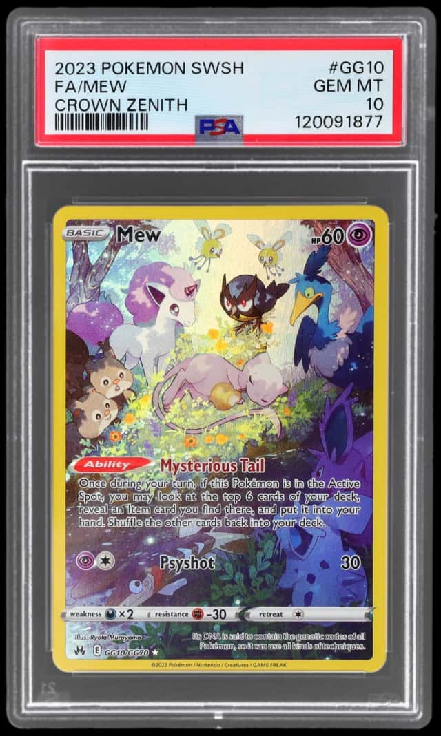 2023 Pokemon Sword and Shield Crown Zenith Galarian Gallery Mew #GG10