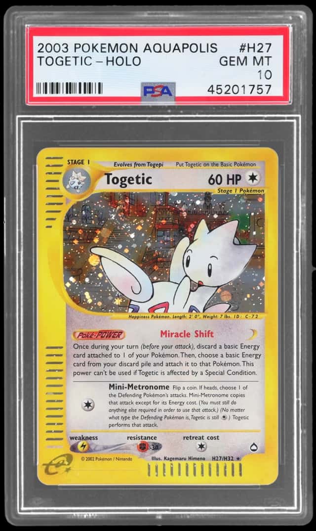 2003 Pokemon Aquapolis Holo Togetic #H27