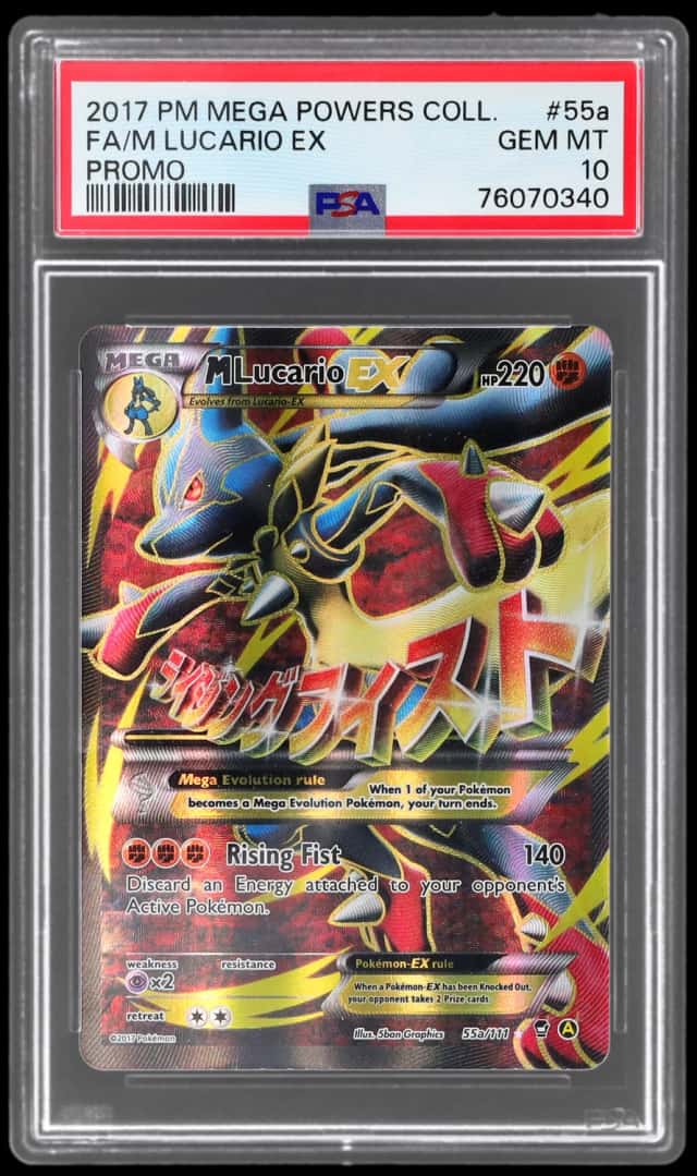 2017 Pokemon Mega Powers Collection Promo M Lucario Ex #55a