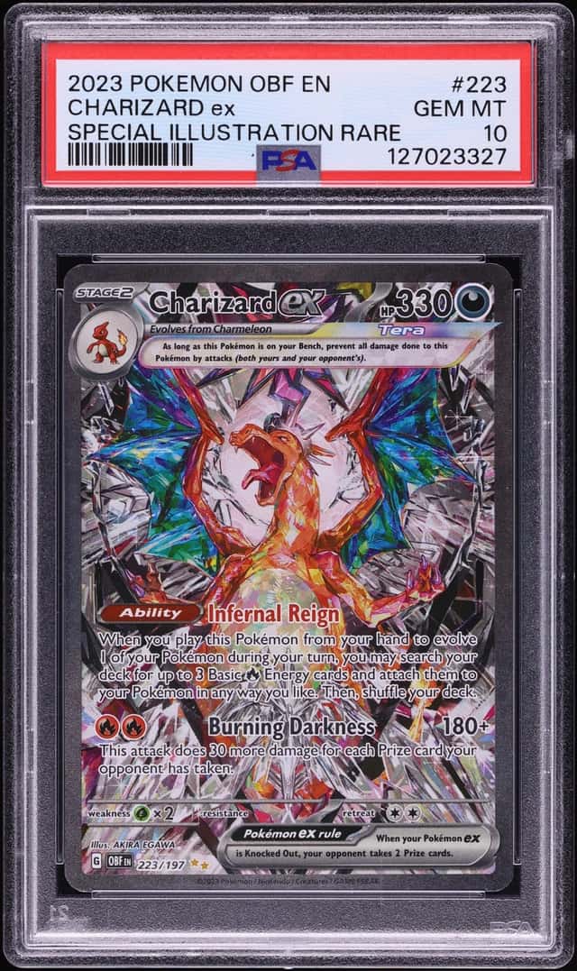2023 Pokemon Scarlet & Violet Obsidian Flames SIR Charizard ex #223 PSA 10 GEM MINT