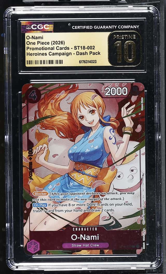One Piece GRADED O-Nami ST18-002 Heroines Dash Promo PRISTINE 10 CGC