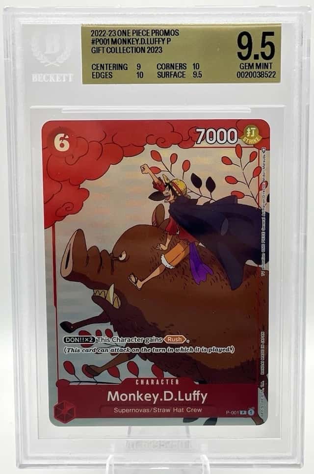 Monkey.D.Luffy (Gift Collection 2023) P-001 One Piece Promotion BGS 9.5