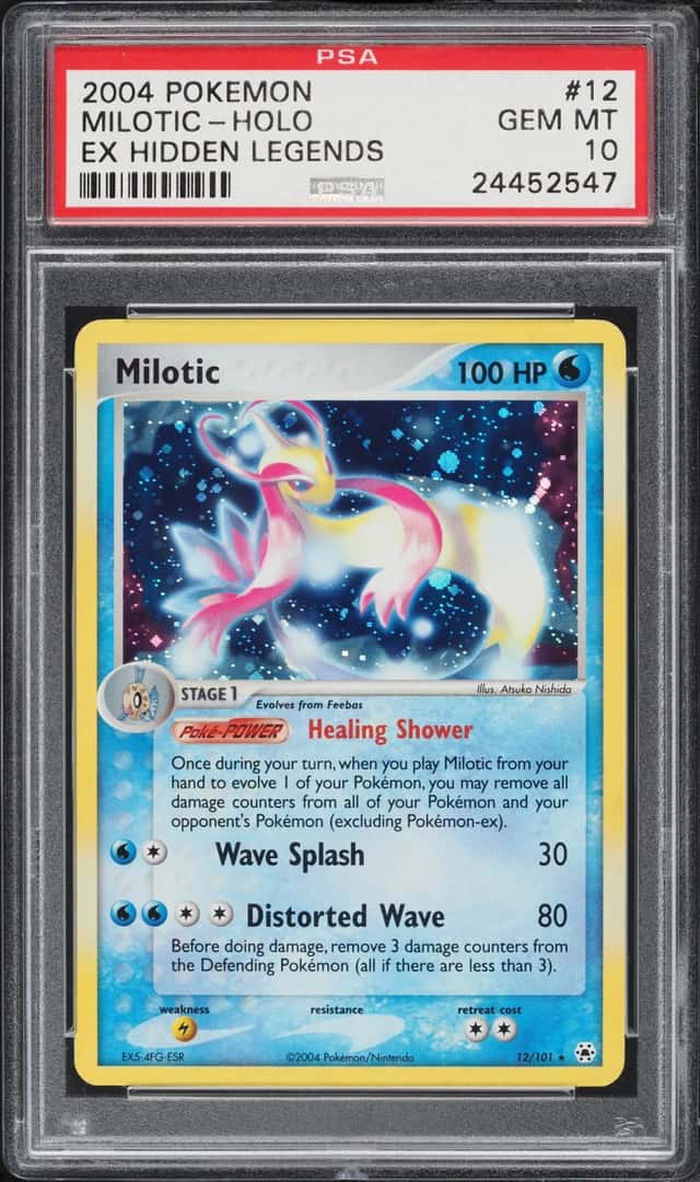 2004 Pokemon EX Hidden Legends Holo Milotic #12 PSA 10 GEM MINT