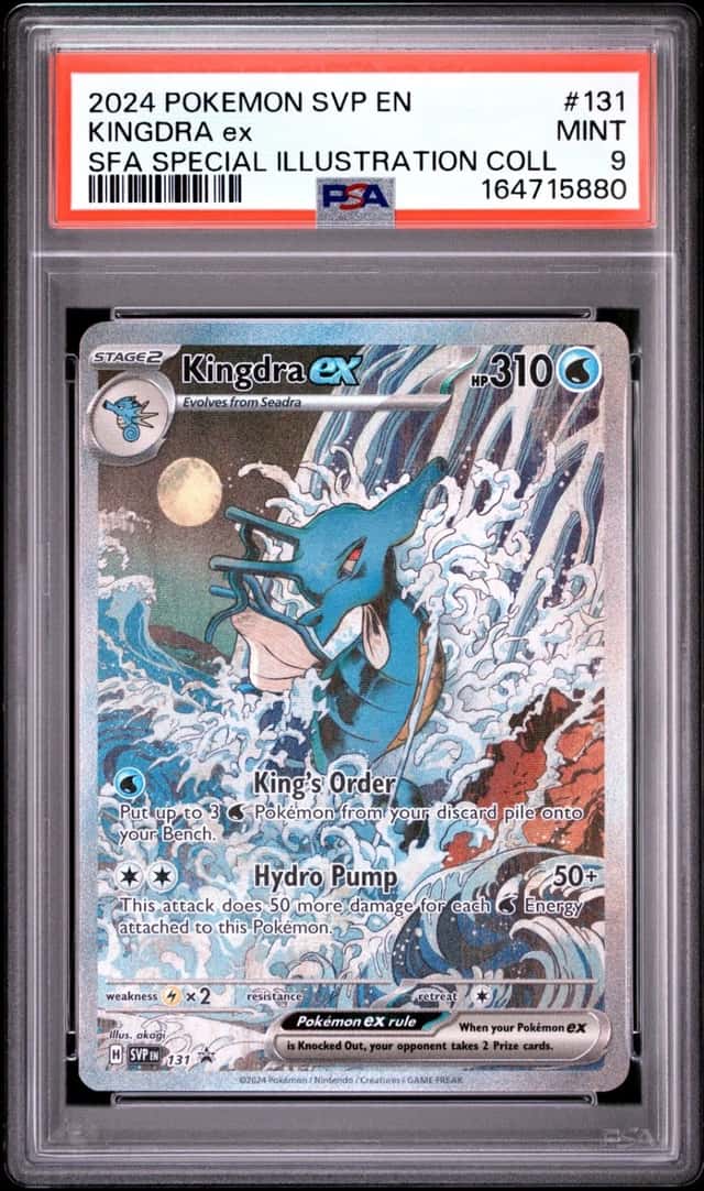 2024 POKEMON SHROUDED FABLE SPECIAL ILLUSTRATION COLLECTION KINGDRA EX PSA 9