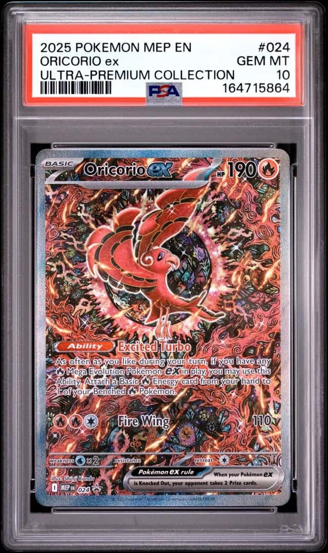 2025 POKEMON MEP PROMO ULTRA-PREMIUM COLLECTION #024 ORICORIO EX PSA 10