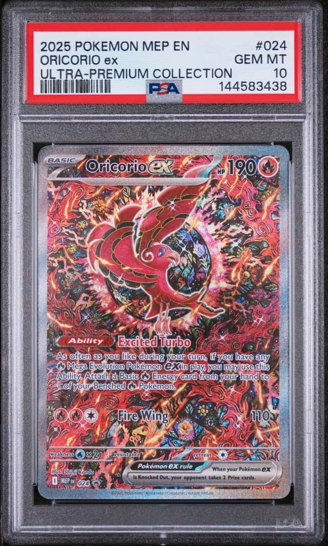 2025 POKEMON MEP BLACK STAR PROMOS #024 ORICORIO EX UPC PSA 10