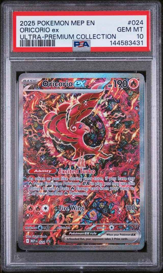 2025 POKEMON MEP BLACK STAR PROMOS #024 ORICORIO EX UPC PSA 10