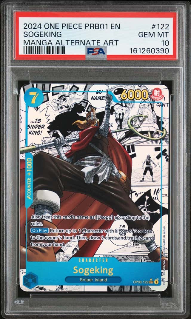 2024 One Piece PRB01 EN Manga Alternate Art #122 Sogeking PSA 10 GEM MINT