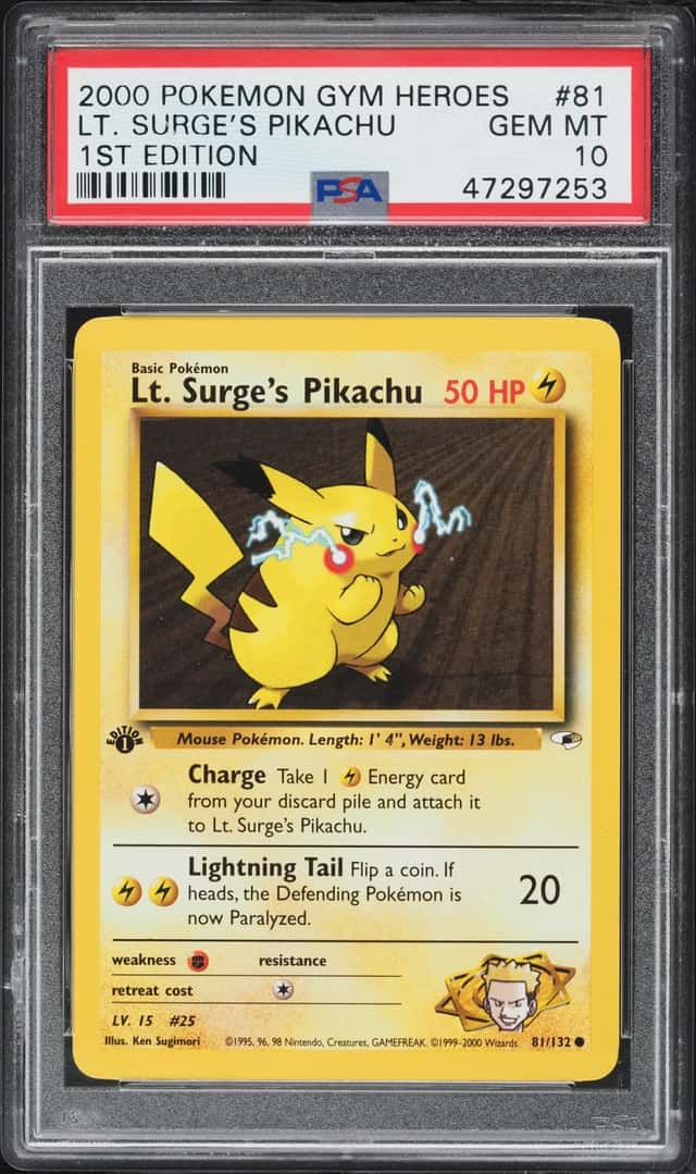 Lt. Surge's Pikachu