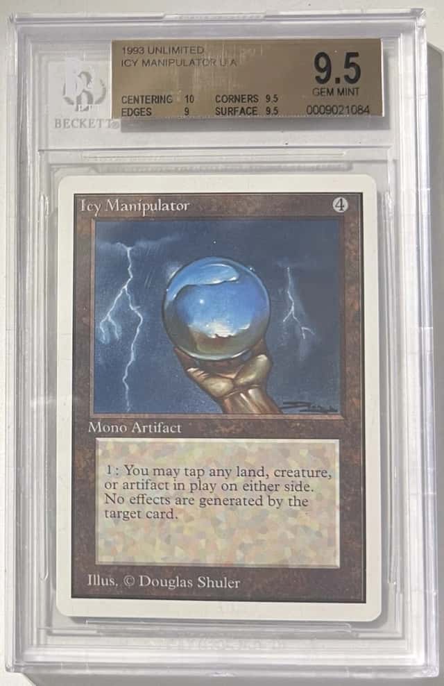 Icy Manipulator BGS 9.5 1993 Unlimited Edtion Magic The Gathering