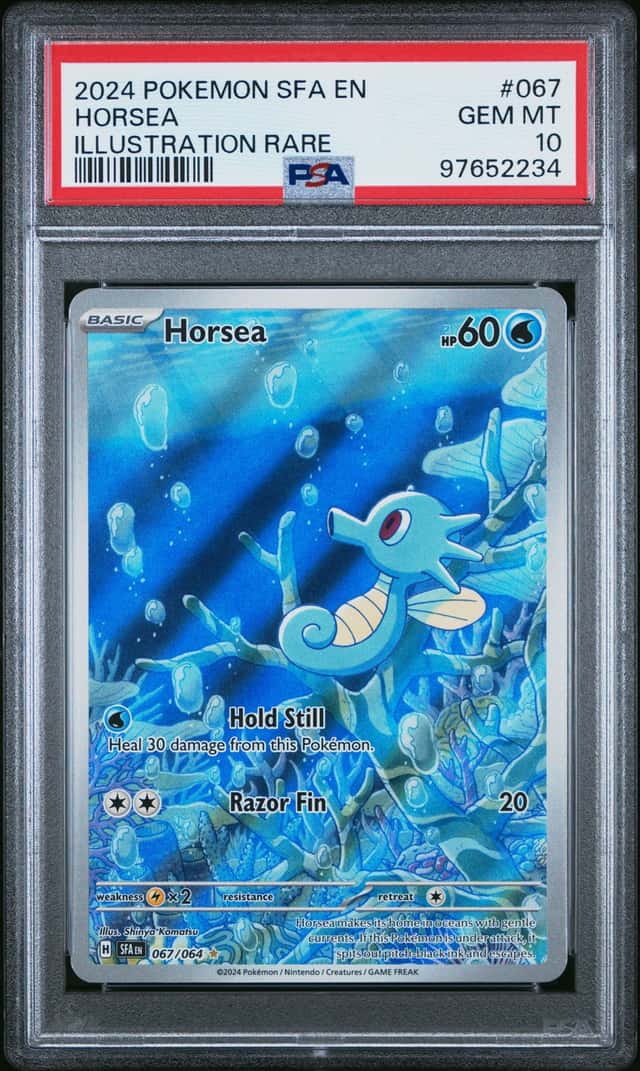 Pokemon Horsea Shrouded Fable 067/64 Illustration Rare PSA 10 Gem Mint