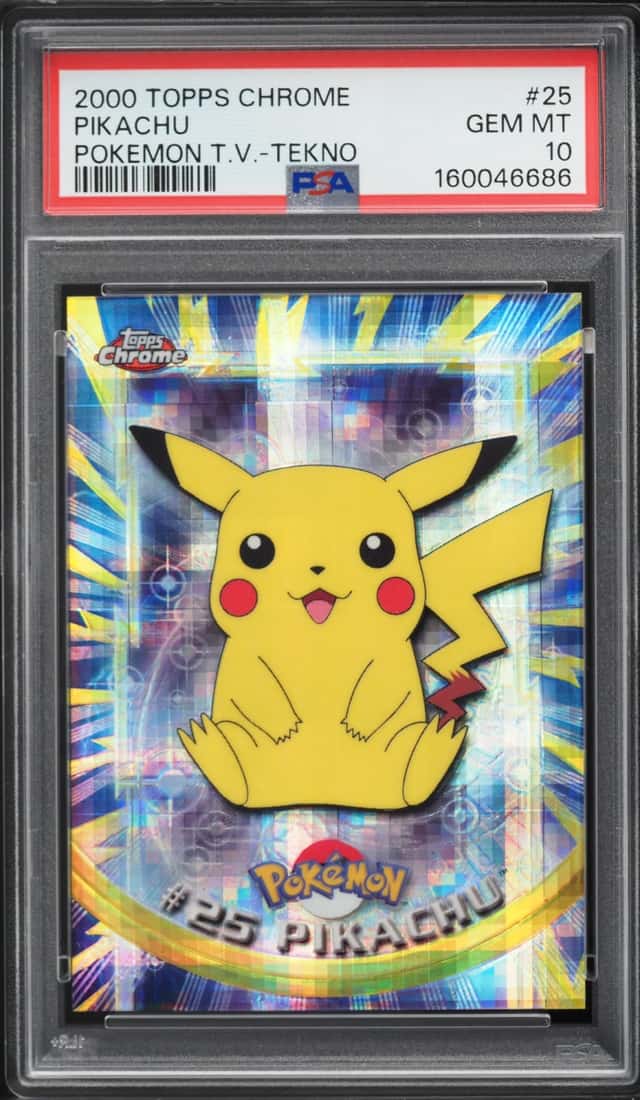 2000 Topps Chrome Pokemon Series 1 Tekno Pikachu #25 PSA 10 GEM MINT