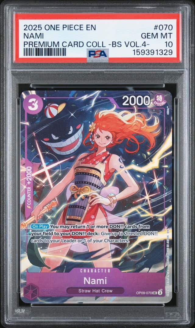 2025 One Piece Premium Card Collection Best Selection Volume 4 Nami #OP09-070