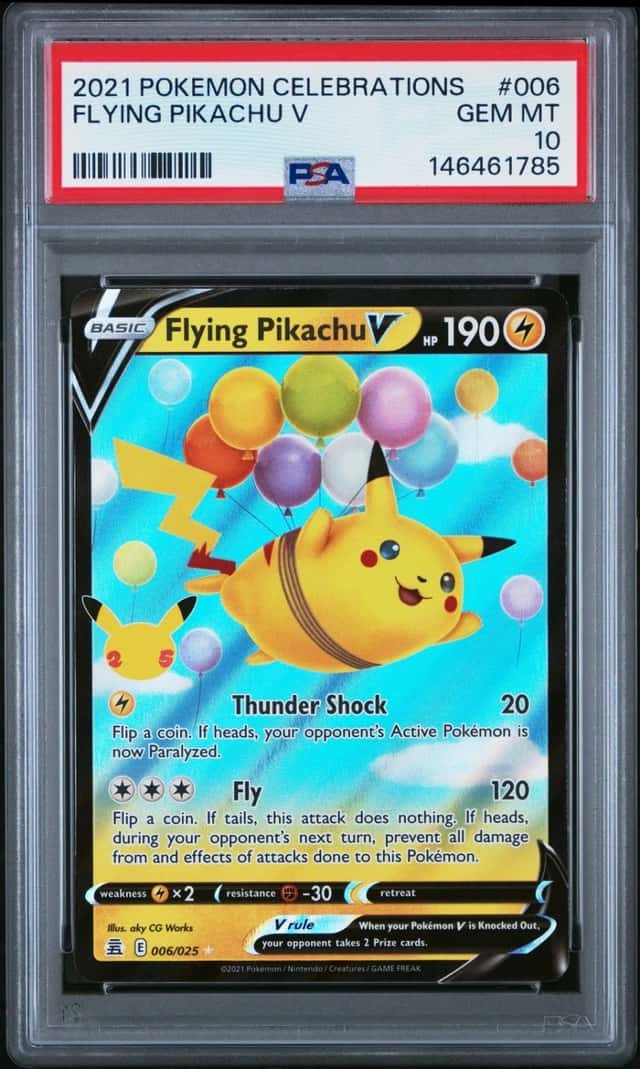 2021 POKEMON CELEBRATIONS #006 FLYING PIKACHU V PSA 10