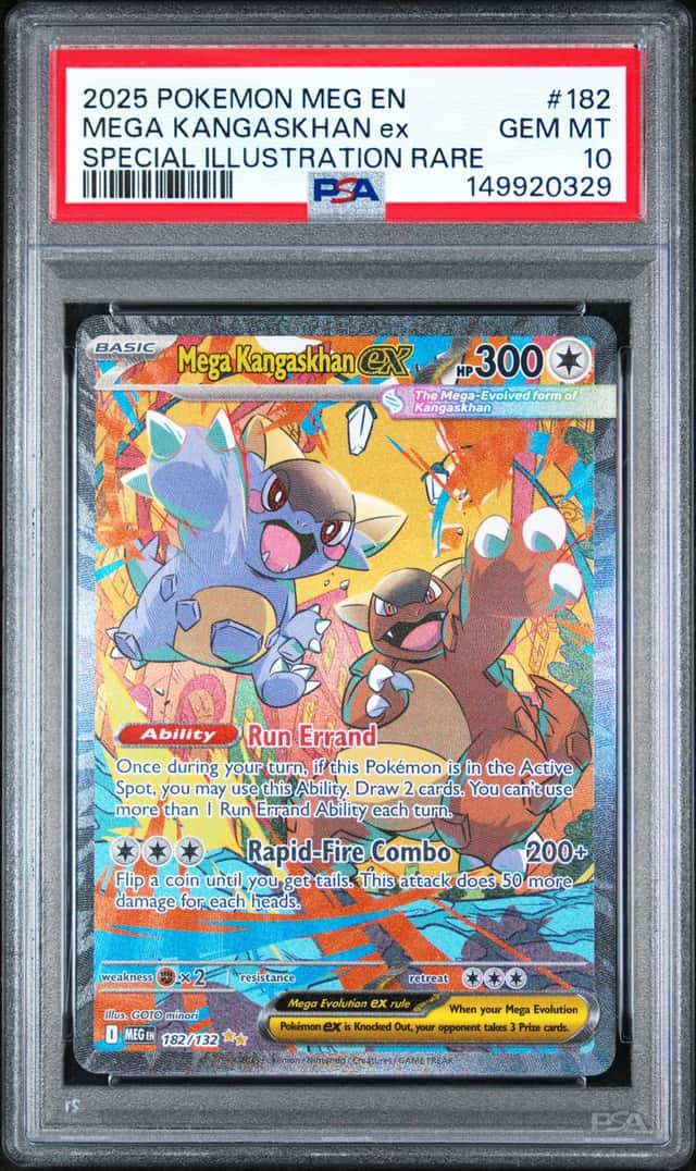 2025 POKEMON MEG EN-MEGA EVOLUTION #182 MEGA KANGASKHAN EX PSA 10