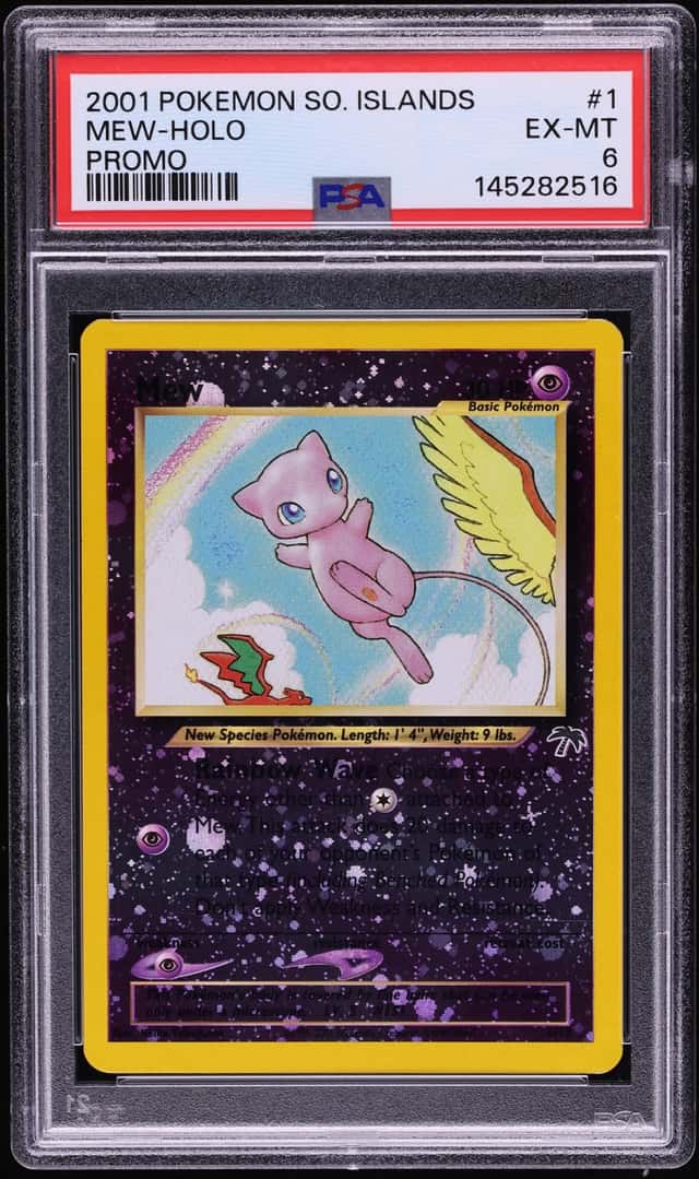 2001 Pokemon Southern Islands Promo Holo Mew #1 PSA 6 EXMT