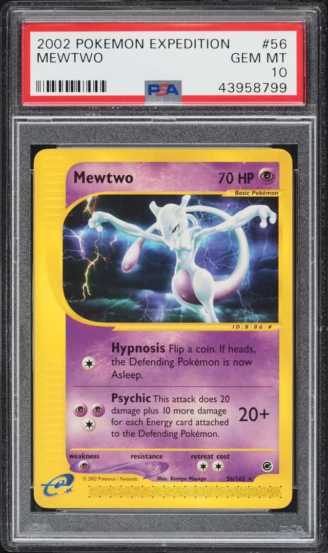 2002 Pokemon Expedition Mewtwo #56 PSA 10 GEM MINT