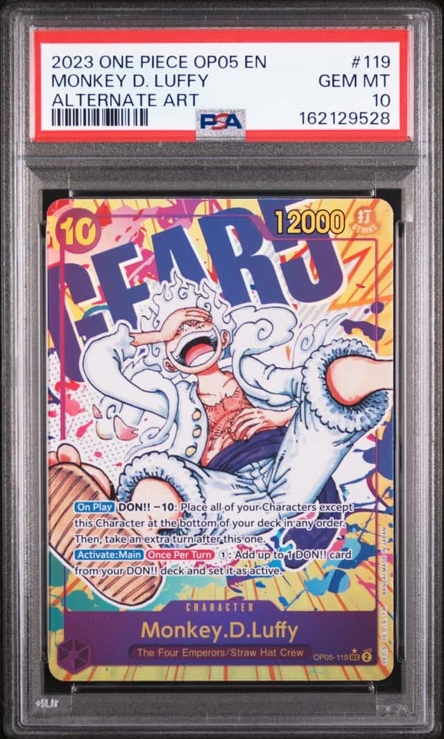2023 ONE PIECE OP05-AWAKENING OF THE NEW ERA #119 MONKEY D. LUFFY PSA 10