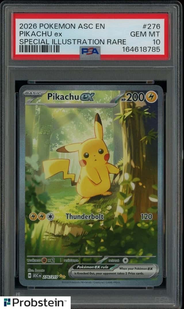 2026 Pokemon ASC EN Special Illustration Rare #276 Pikachu PSA 10 GEM MINT