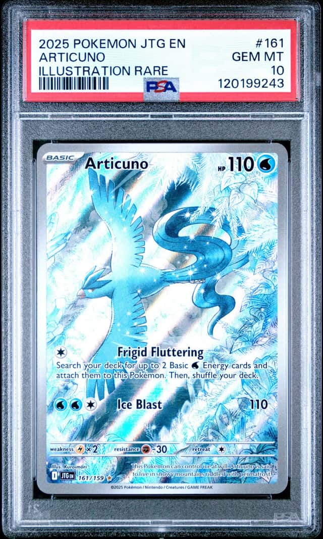 Pokemon PSA 10 2025 Articuno 161/159 Sv09 Illustration Rare Holo