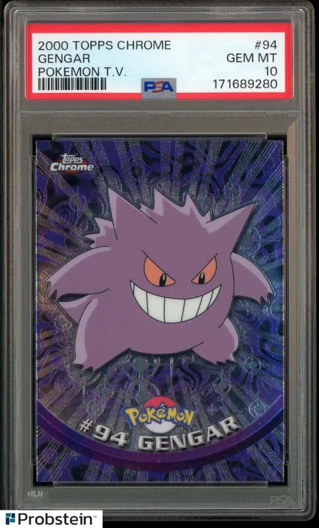 2000 Topps Chrome Pokemon TV #94 Gengar PSA 10 GEM MINT