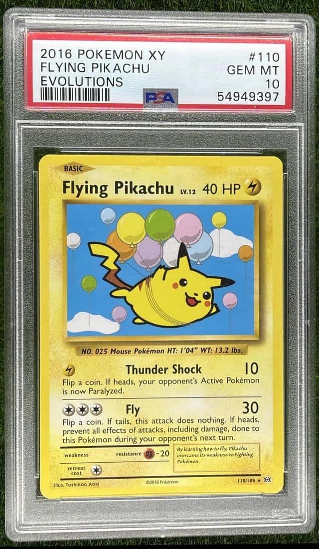 Flying Pikachu PSA 10 2016 Pokemon XY Evolutions #110/108 9397