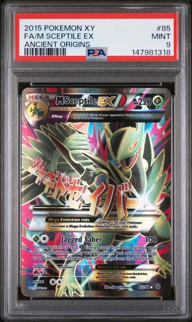 Pokemon M Sceptile EX XY Ancient Origins Full Art 85/98 PSA 9 Mint