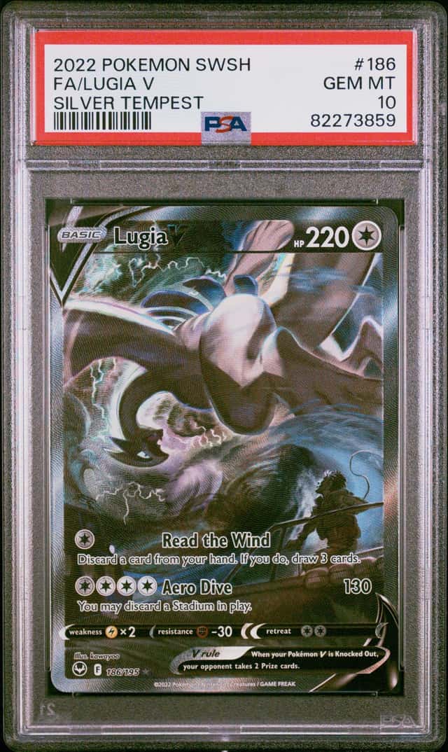 Pokemon Lugia V Silver Tempest Full Alt Art 186/195 PSA 10 Gem Mint