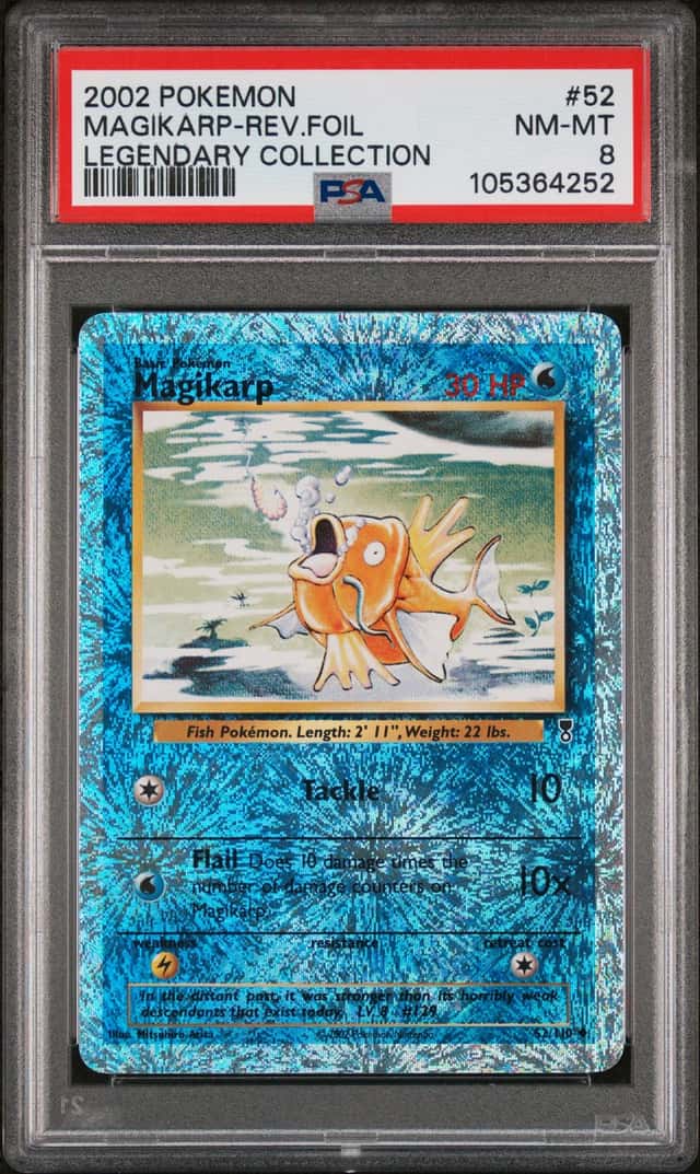 2002 Pokemon Legendary Collection Reverse Holo Magikarp #52