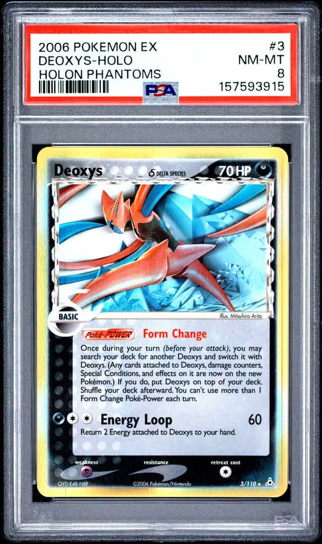 Pokemon Cards PSA 8 NM-MT Deoxys Holon Phantoms Holo Rare 2006 3/110
