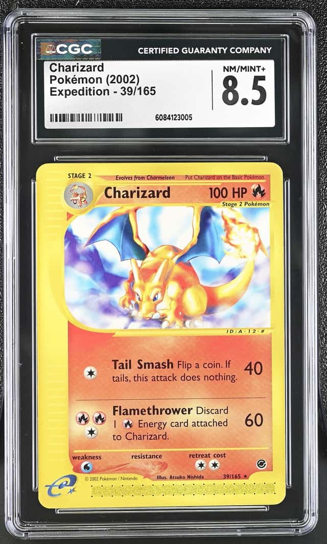 2002 Pokemon Expedition Charizard #39 CGC 8.5 NM-MT+
