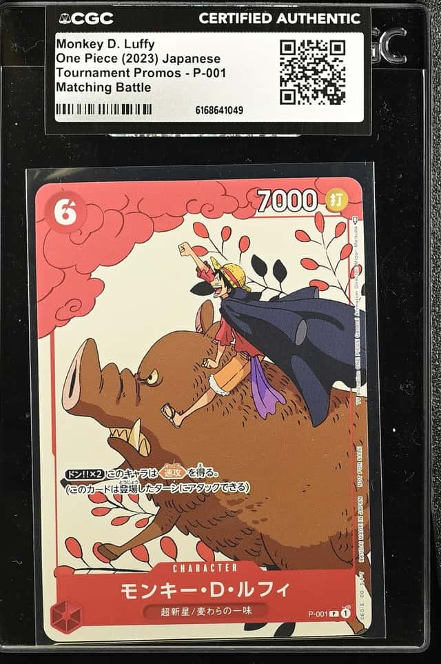 2023 One Piece Tournament Promo Matching Battle Monkey D. Luffy #P-001 CGC AUTH