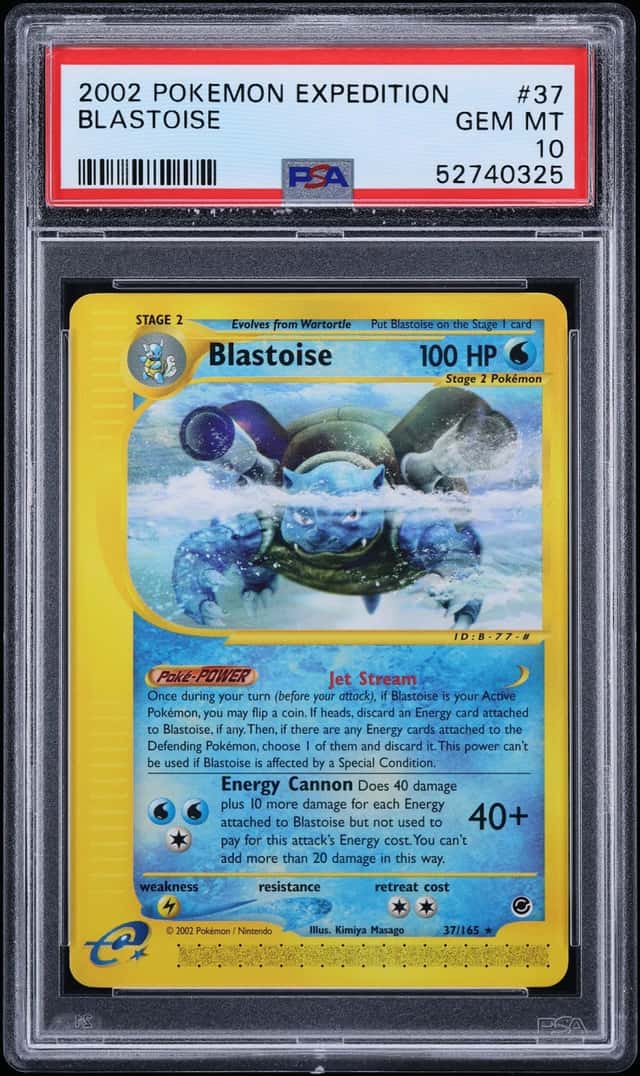 2002 Pokemon Expedition Blastoise #37 PSA 10 GEM MINT