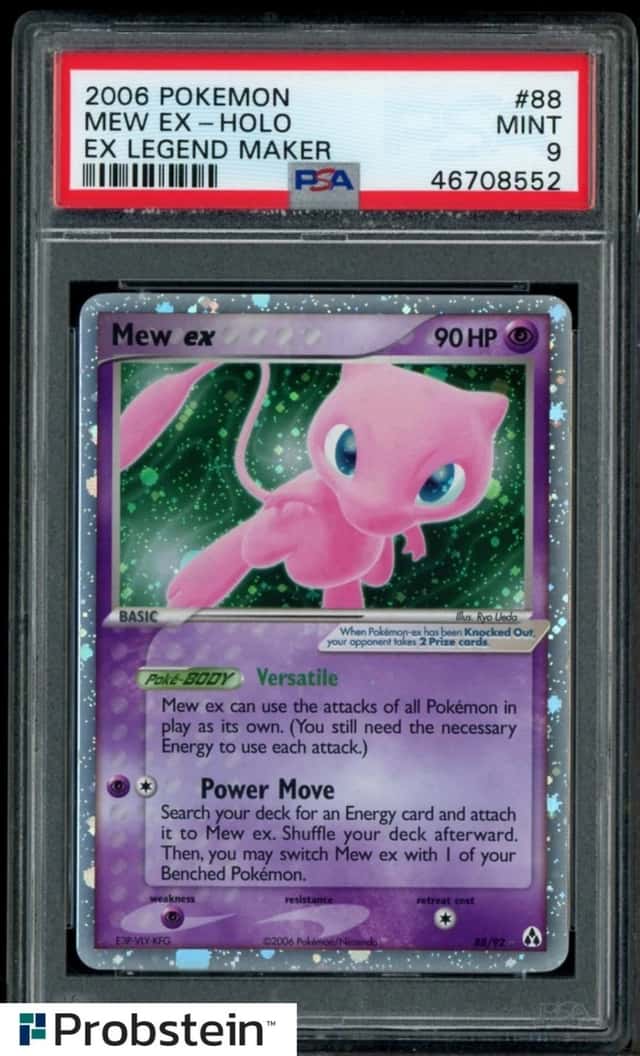 2006 Pokemon Ex Legend Maker #88 Mew Ex Holo PSA 9 MINT
