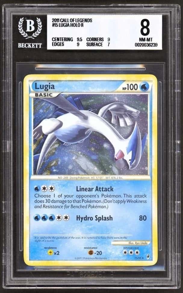 2011 Pokemon Call of Legends #15 Lugia HOLO R BGS 8 NM-MT