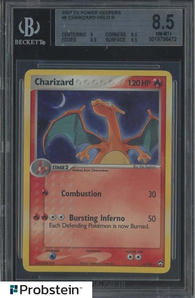 2007 Pokemon EX Power Keepers Charizard Holo #6 BGS 8.5