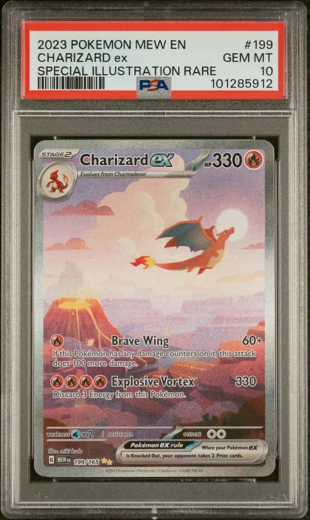 2023 Pokémon Charizard Ex SIR Mew/151 EN PSA 10
