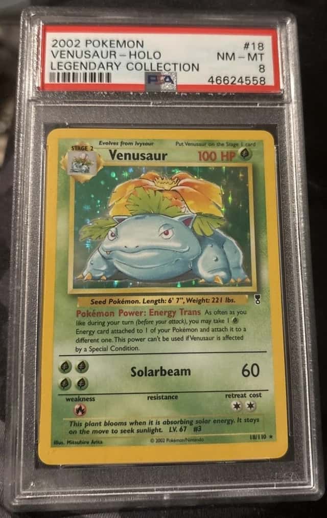 PSA 8 VENUSAUR HOLO 2002 POKEMON LEGENDARY COLLECTION #18