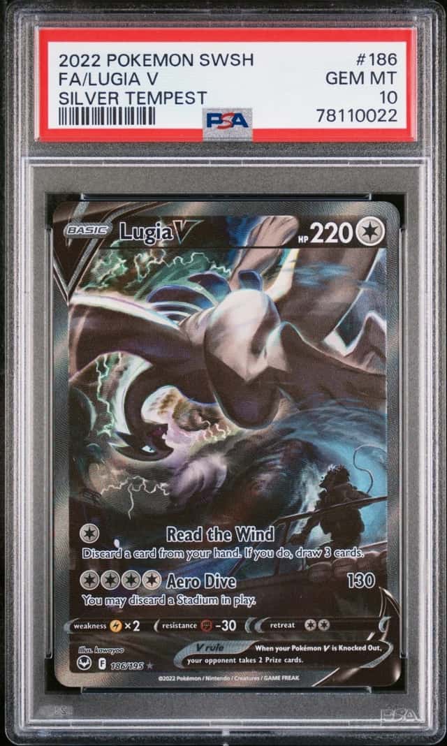 Pokemon Lugia V Silver Tempest Full Alt Art 186/195 PSA 10 Gem Mint