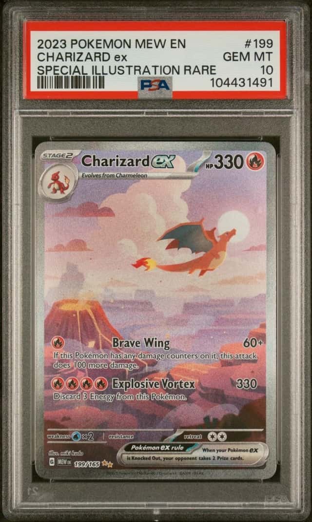 Pokemon Charizard ex 151 199/165 Special Illustration Rare PSA 10 Gem Mint