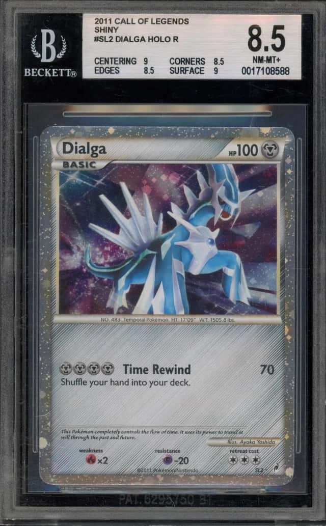 Pokemon Dialga Holo Call Of Legends Shiny SL2 Bgs 8.5